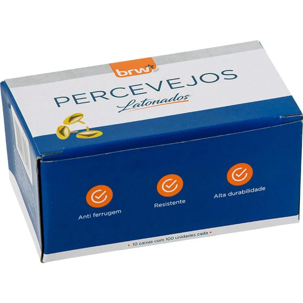 Percevejo Latonado Cx.c/100 Un. Brw (Pct.c/10) - imagem 3