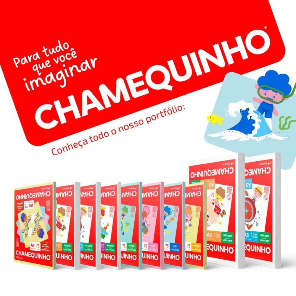 Papel Sulfite A4 Chamequinho 60K 180G Branco Chamex (Pct.c/50) - imagem 9