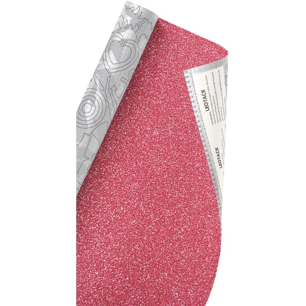 Plastico Adesivo 45Cmx10M Brilho Rosa 0,80 Leonora (Rolo) - imagem 4