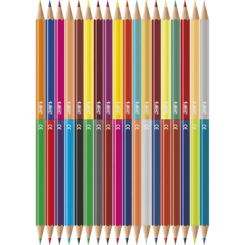 Lapis De Cor Sextavado Intensity Bicolor 18Lap/36Cor Bic (Caixinha) - imagem 3