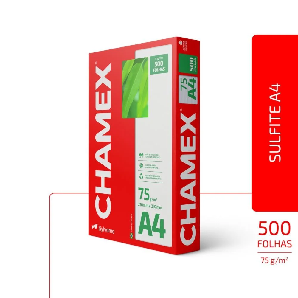 Papel Sulfite A4 Chamex 75G 05 Pctx500 Fls Chamex (Caixa) - imagem 5