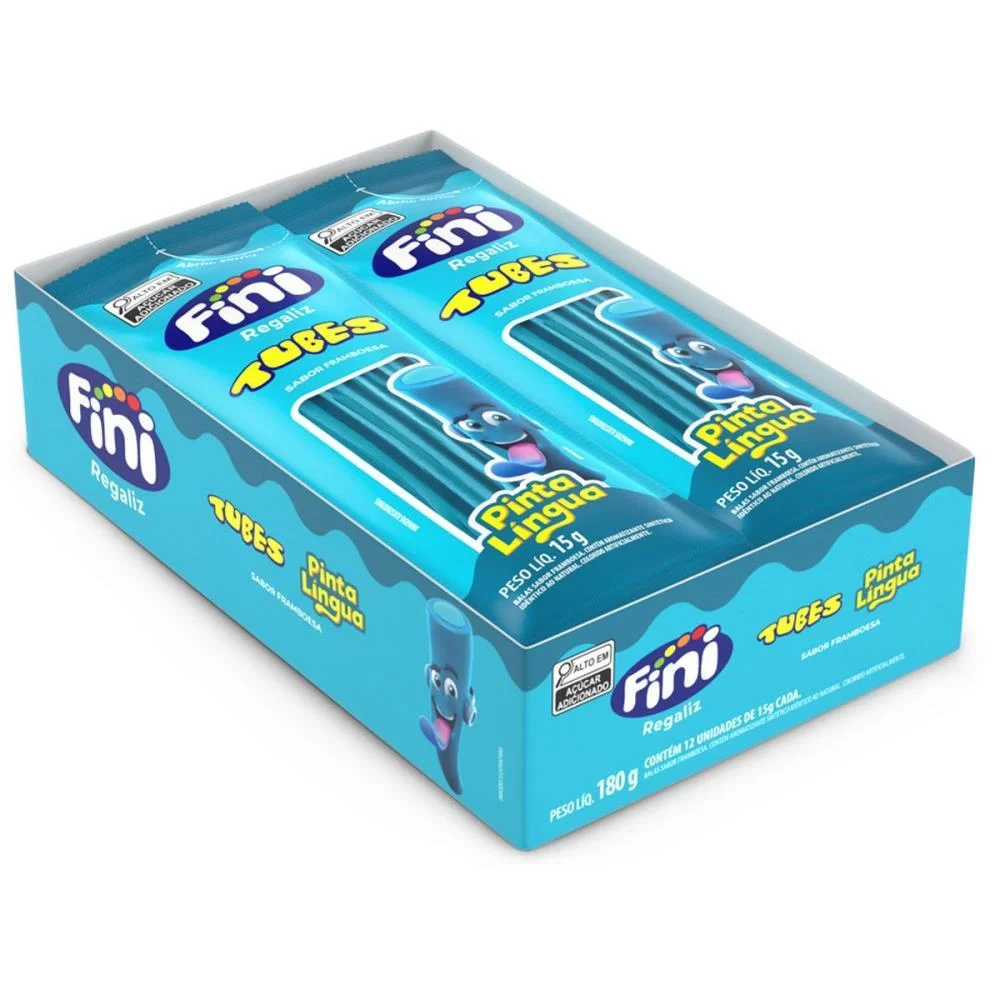 Doce Tubes Pinta Lingua 15G. Fini C/ 12 Unidades - imagem 3