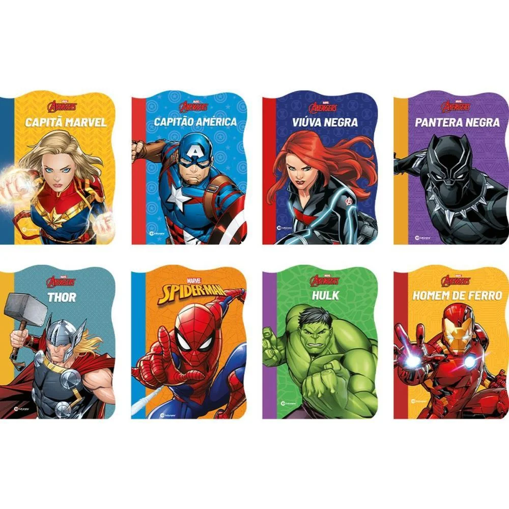 Livro De Leitura Marvel 16P Recortados 21X28Cm Culturama (Pct.c/08) - imagem 3