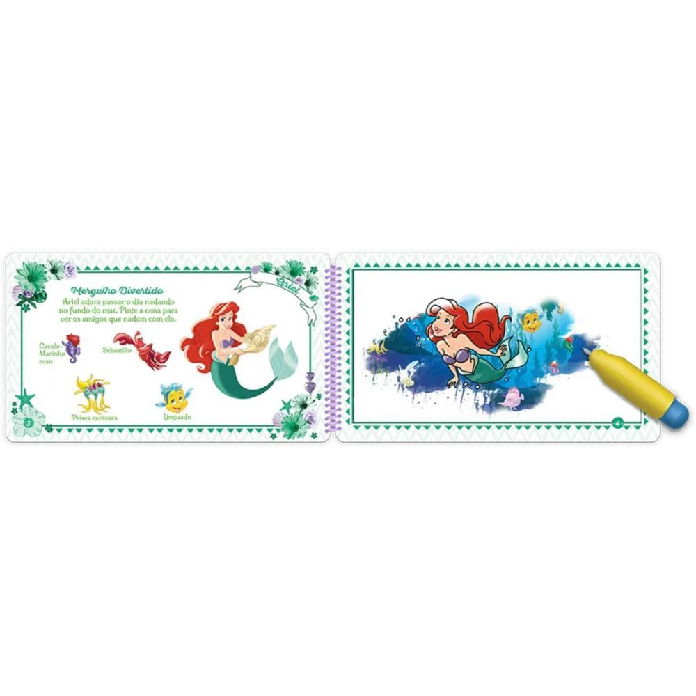 Livro Aquabook Princesas 24,5X14Cm 10Pgs Culturama - imagem 4