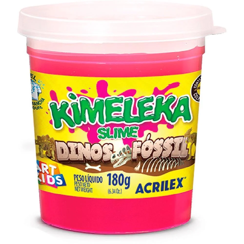 Slime Kimeleka Dinos Fossil 180G (S) Acrilex (Cx.c/06) - imagem 4