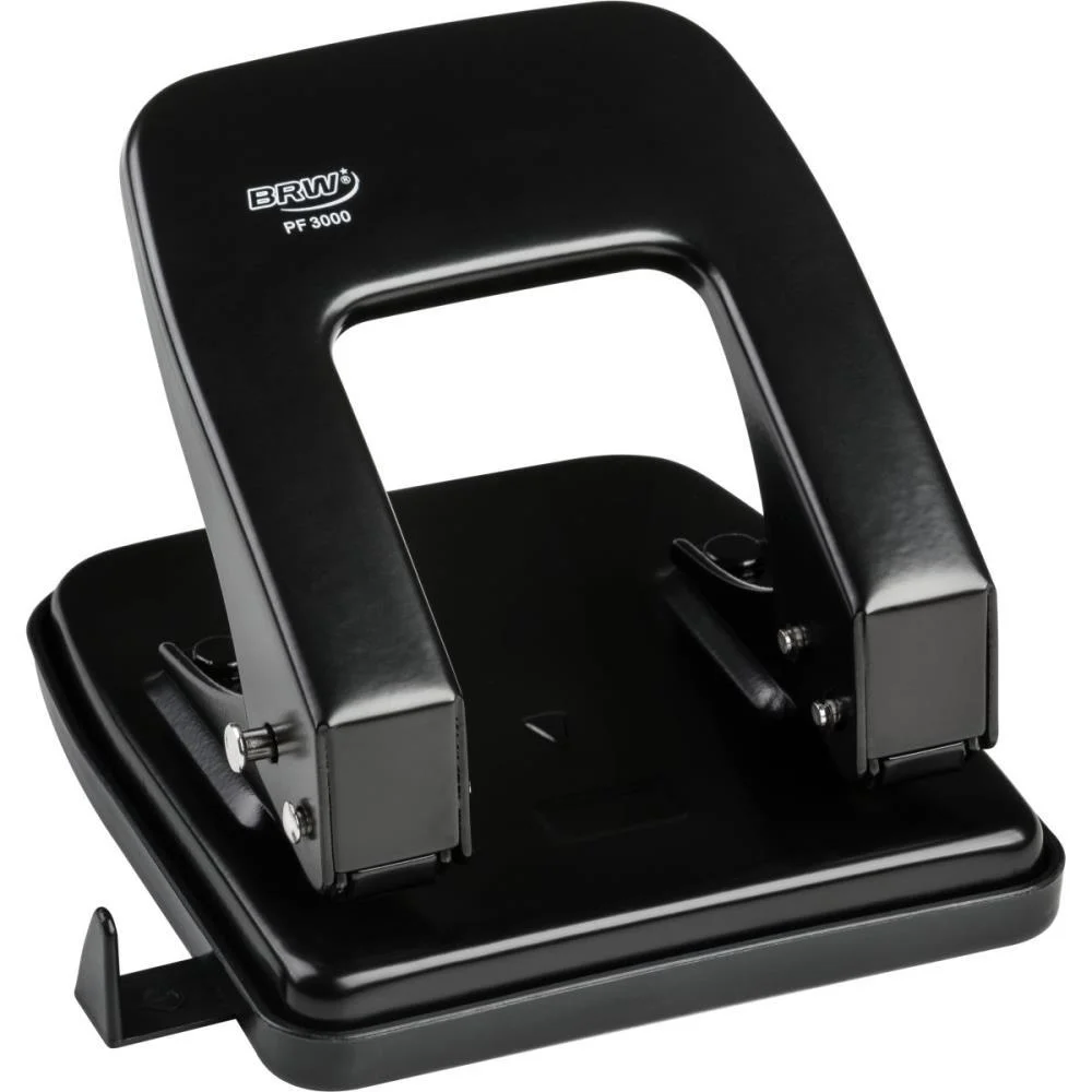Perfurador De Papel Metal 2 Furos P/35Fls Preto Brw - imagem 3