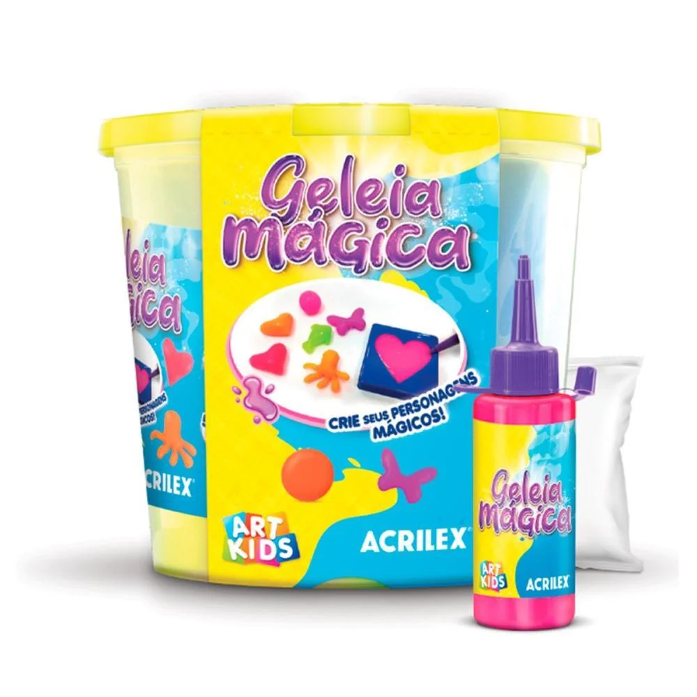 Slime Geleia Magica 4 Cores Sortidas Acrilex - imagem 3