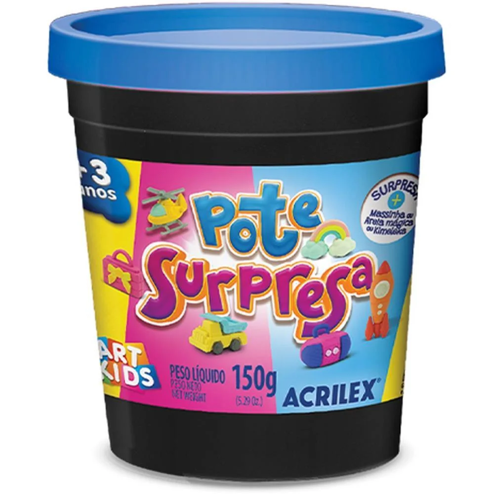Slime Pote Surpresa 150G Sortidos Acrilex (Cx.c/06) - imagem 3