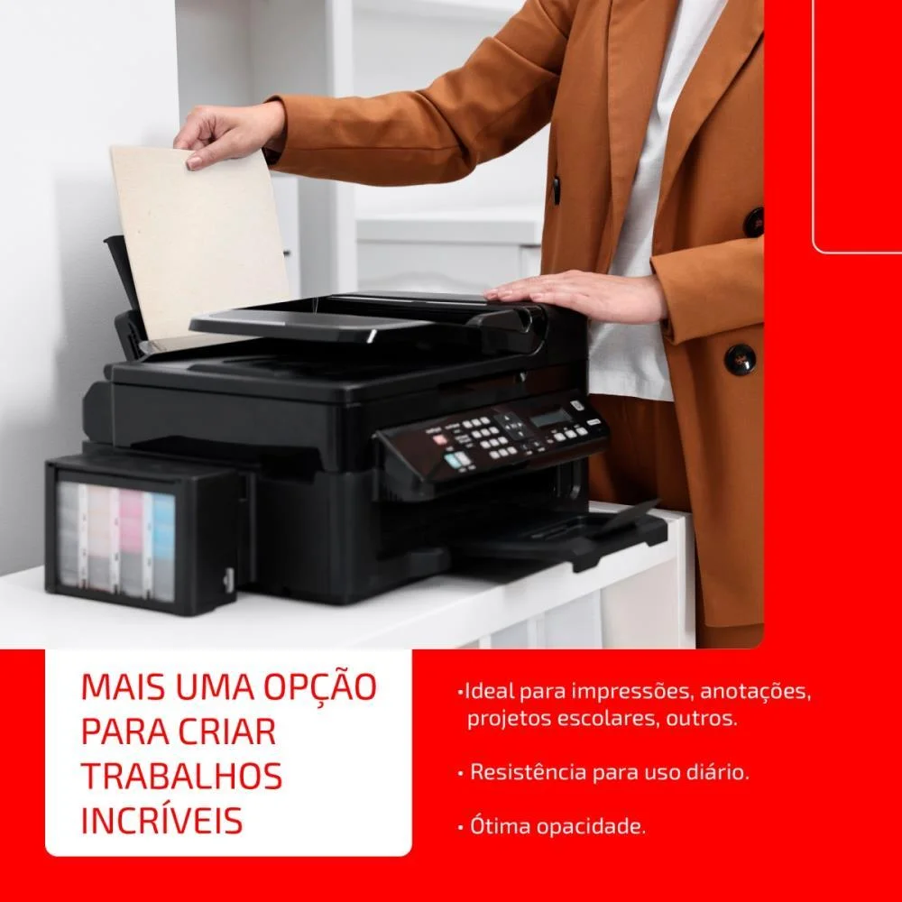 Papel Sulfite A4 Reciclado Chamex Eco 75G 10 Pctx500 Fls Chamex (Caixa) - imagem 7