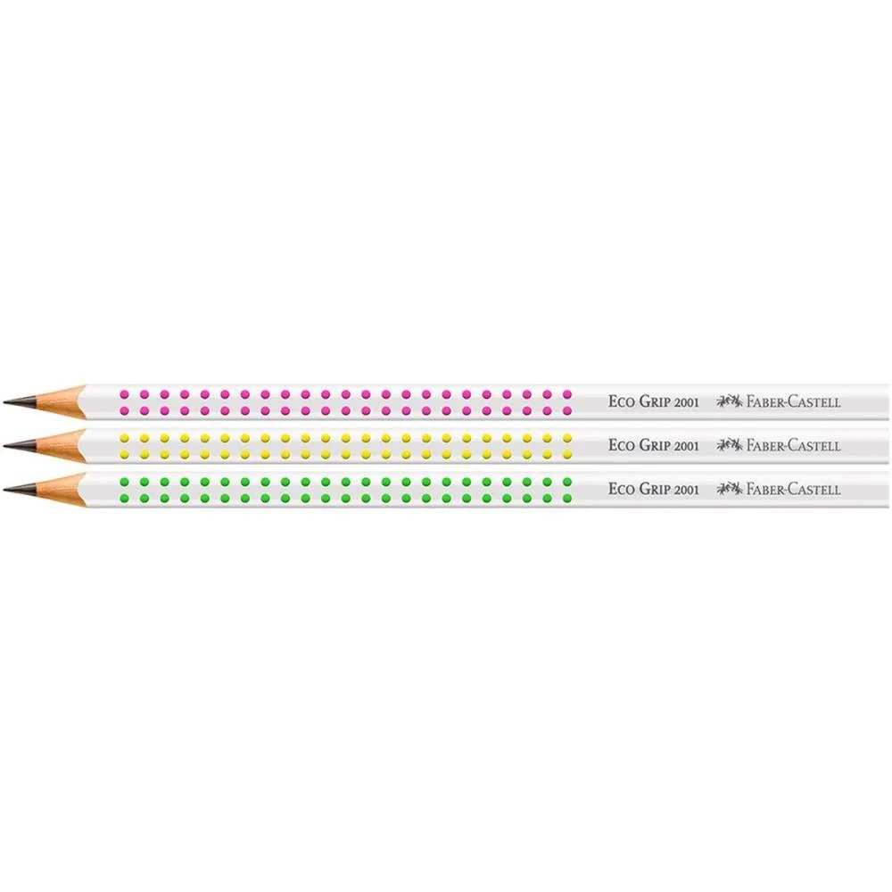 Lapis Preto Triangular Ecolapis Grip 2001 Neon Faber-Castell (Cx.c/72) - imagem 4