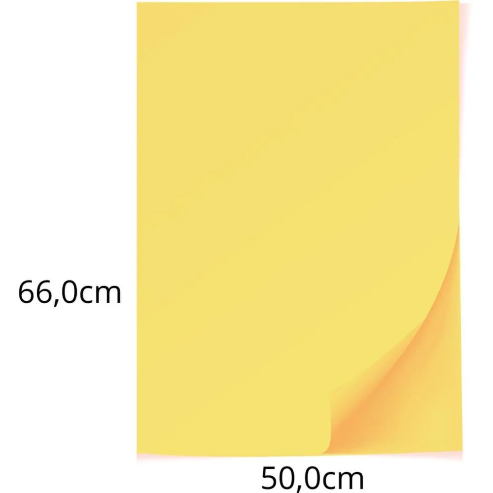 Papel Cartolina Amarelo Escolar 50X66 140G. Scrity C/ 100 Unidades - imagem 3