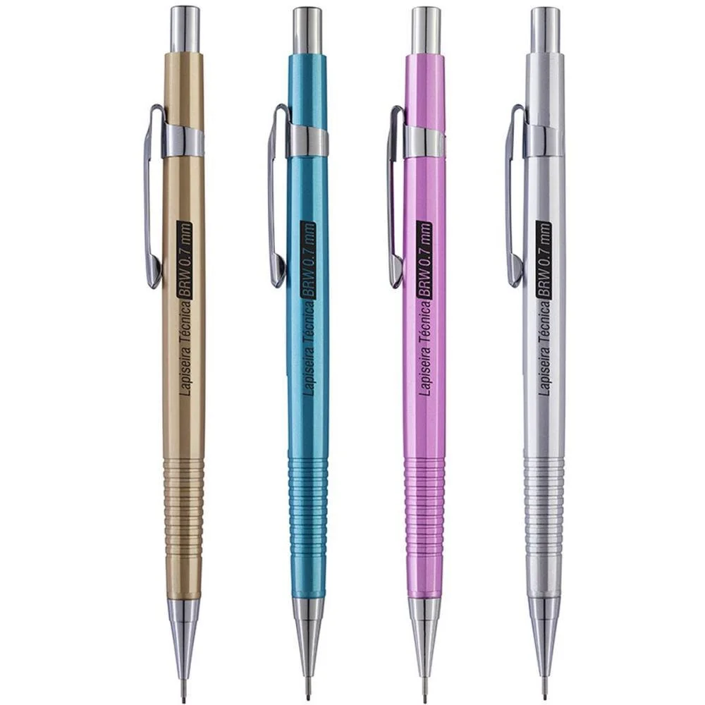 Lapiseira 0.7Mm Tecnica Metalizada 4Cores (S) Brw C/ 36 Unidades - imagem 4