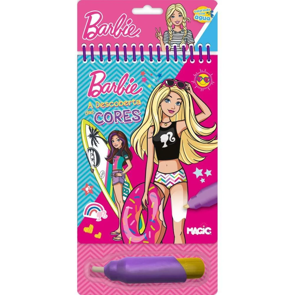 Livro Aquabook Barbie 24X14Cm 10Pags. Magic Kids - imagem 3