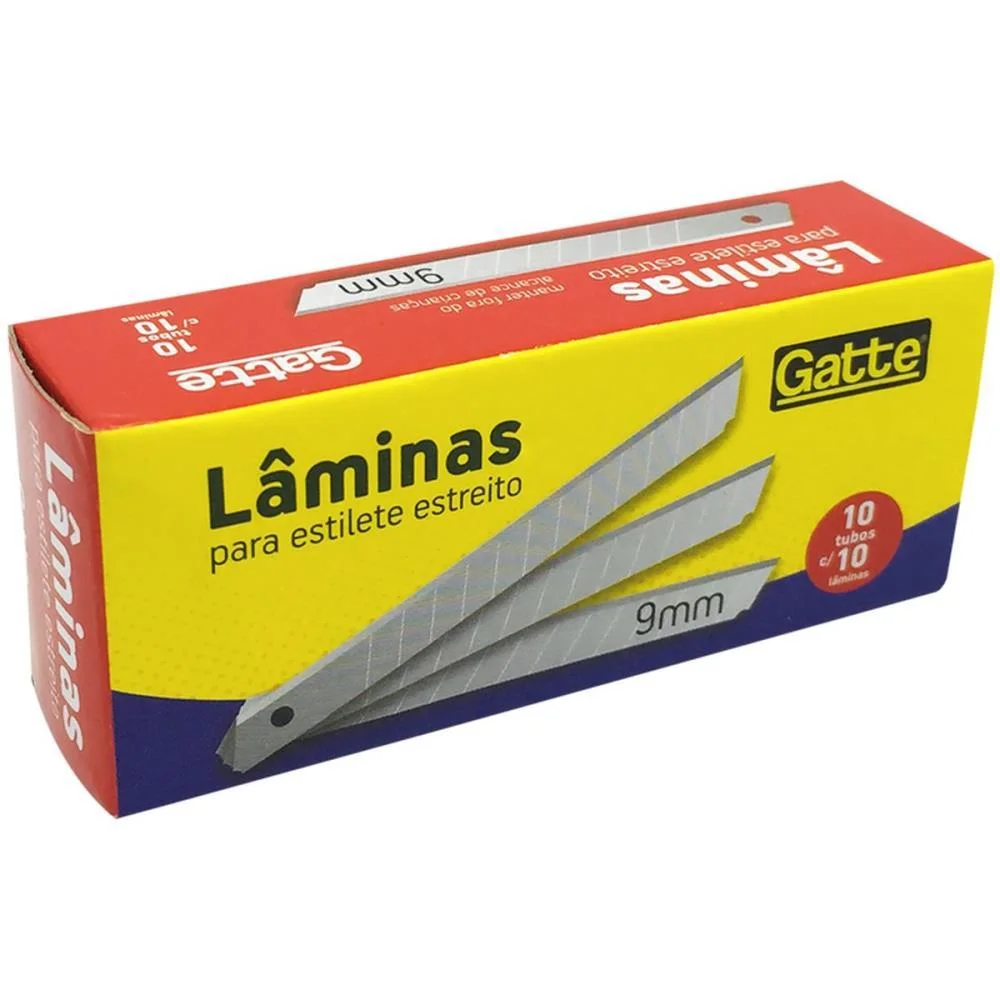 Lamina Para Estiletes Estreita 9Mm C/10Un Make+ (Cx.c/10) - imagem 4