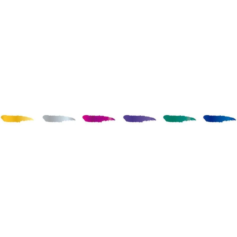 Tinta Guache Bastão Mettalic C/06 Cores Acrilex (Estojo) - imagem 4