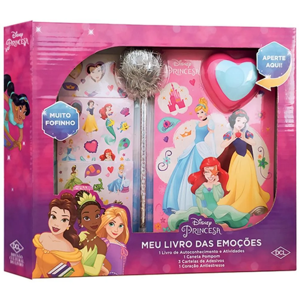 Livro Infantil Colorir Princesas Livro Das Emocoes Dcl - imagem 3