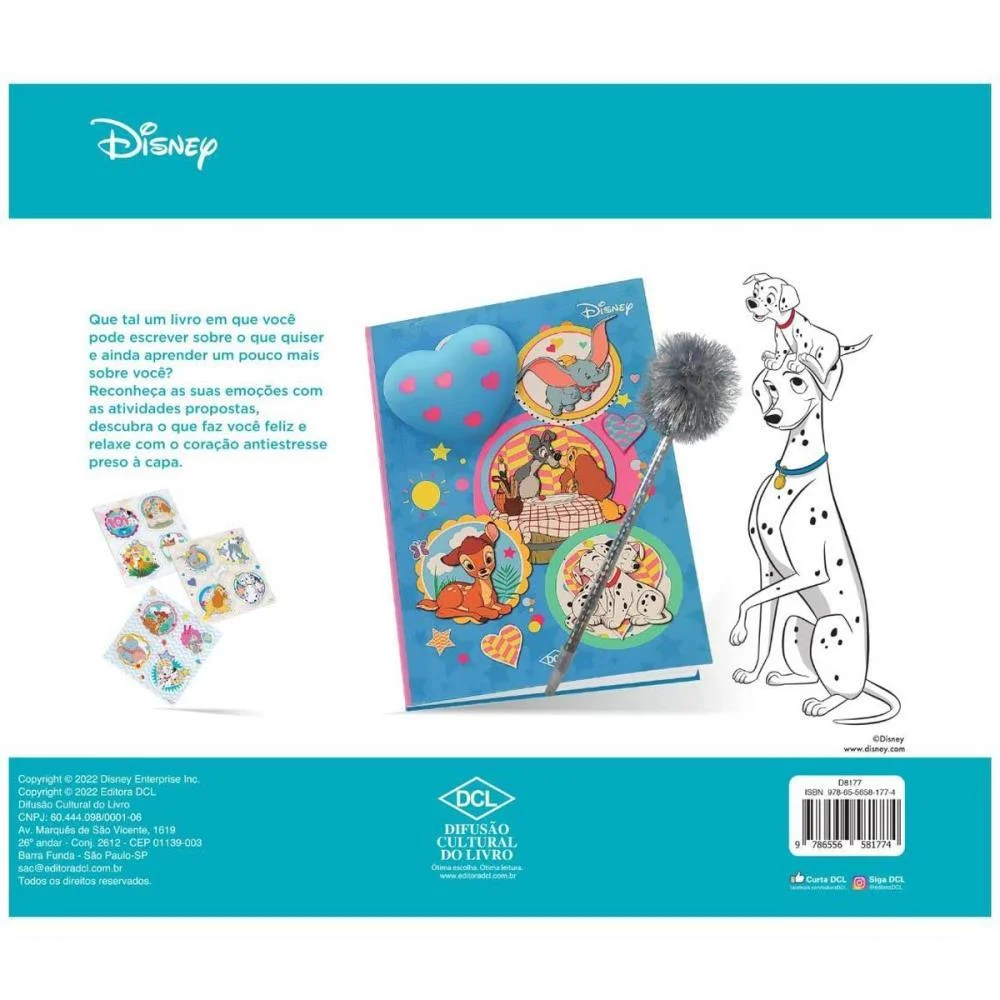Livro Infantil Colorir Disney Livro Das Emocoes Dcl - imagem 6