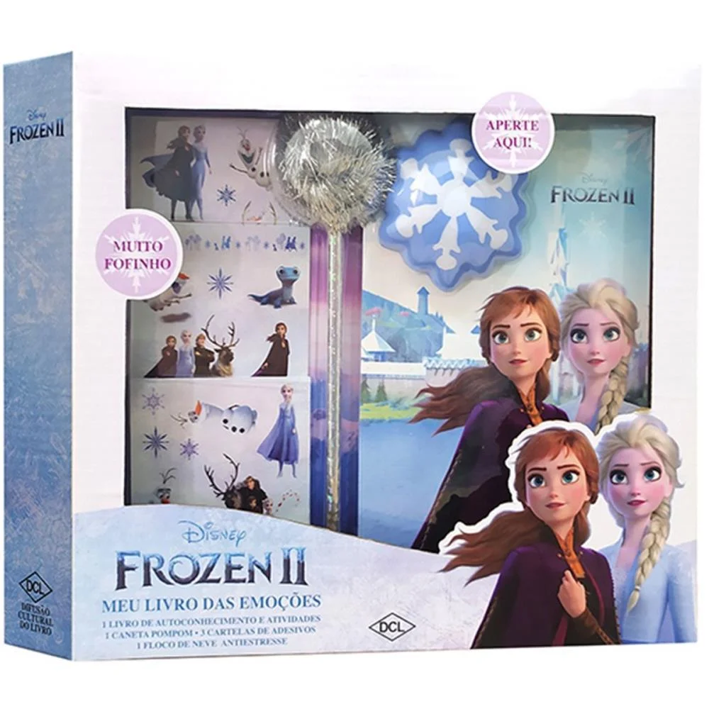 Livro Infantil Colorir Frozen Livro Das Emocoes Dcl - imagem 3