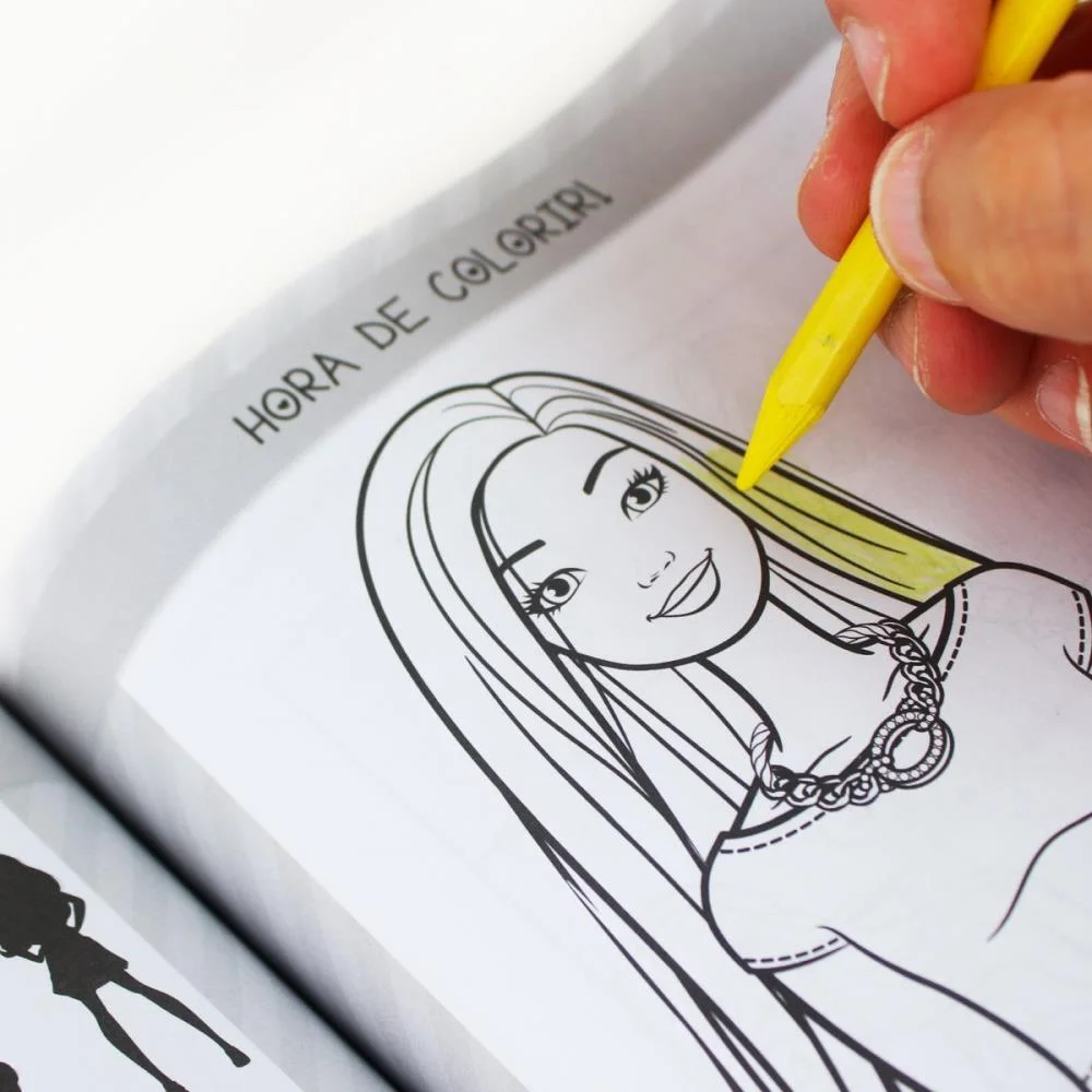 Livro Infantil Colorir 365 Atividades Barbie 288Pgs Magic Kids - imagem 6