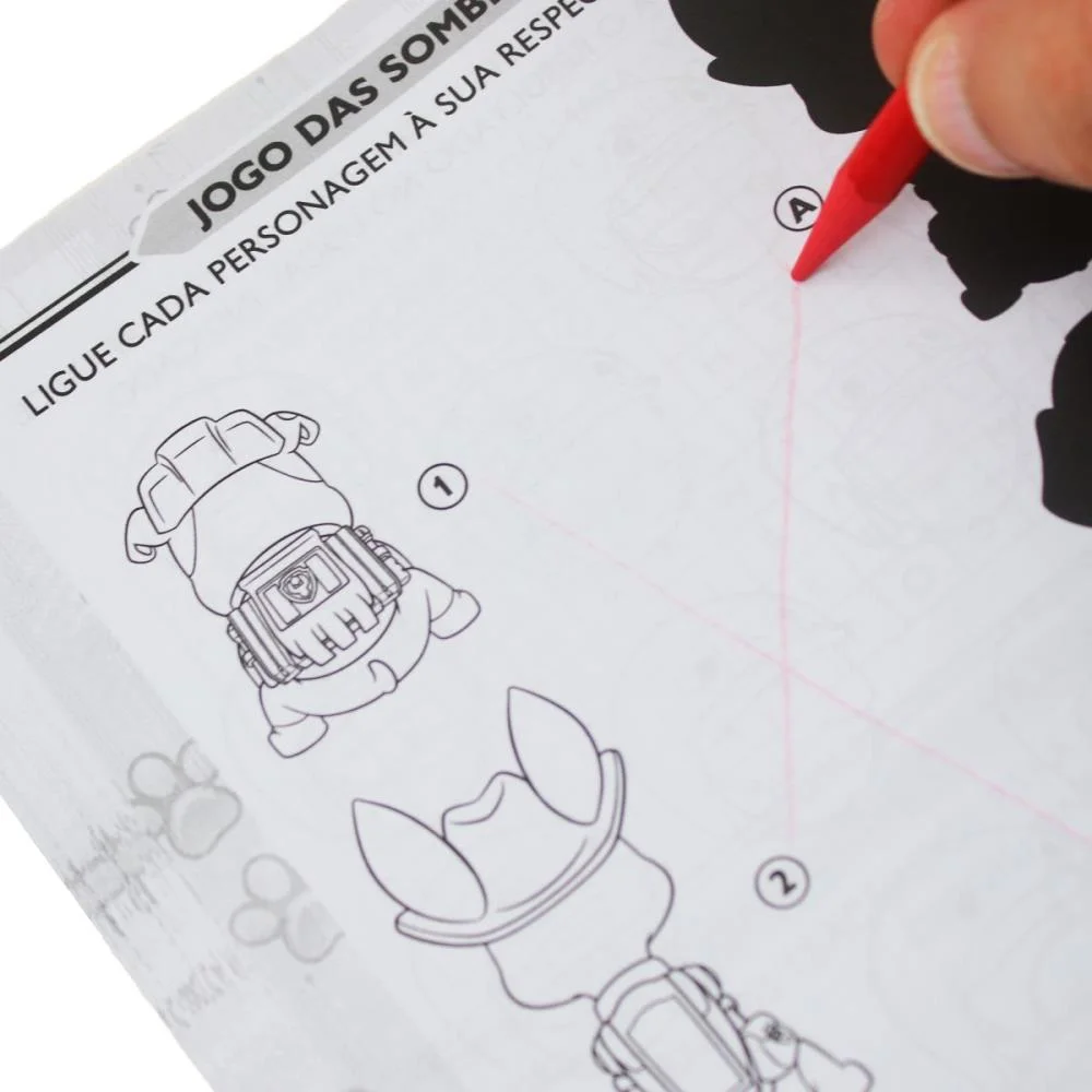 Livro Infantil Colorir 365 Atividades Patrulha Canina Magic Kids - imagem 3