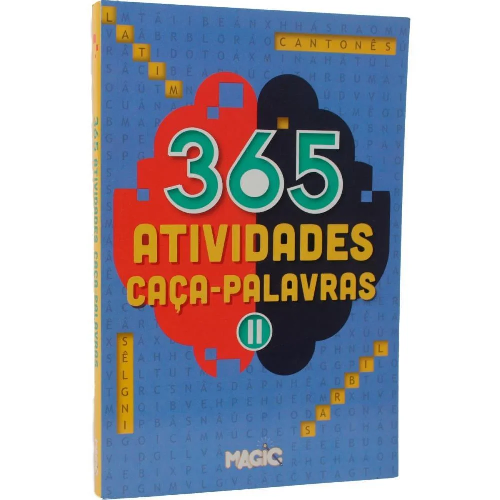 Livro Infantil Colorir 365 Atividades Caca-Palavras Magic Kids - imagem 5