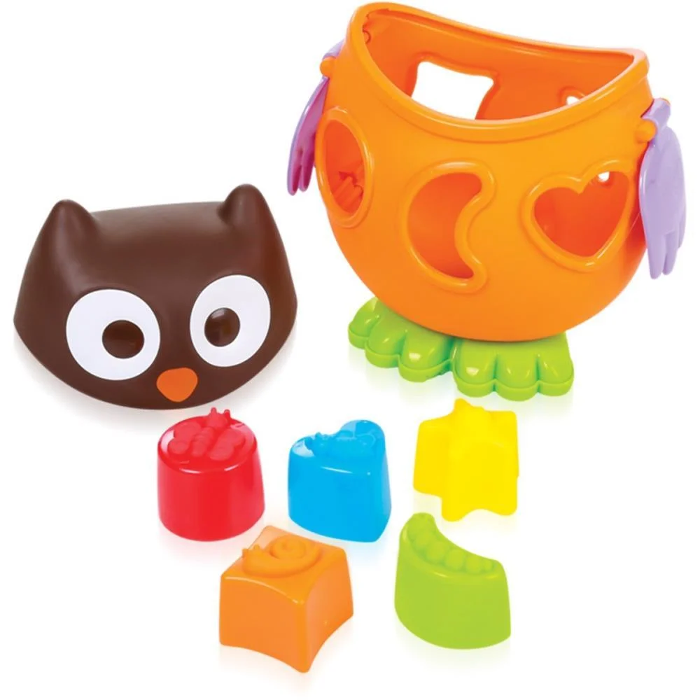 Brinquedo Educativo Corujinha Com Cubos Maral - imagem 4