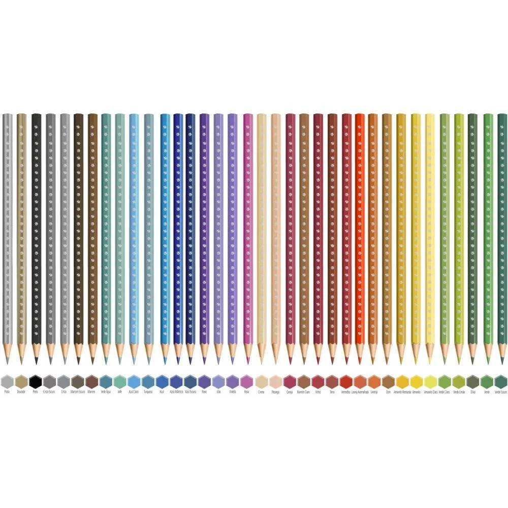 Lapis De Cor Sextavado Bic Kids Madeira 36 Cor. Bic (Pct.c/06) - imagem 4