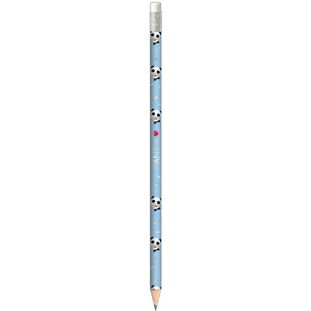 Lapis Preto Redondo Panda C/Borracha (S) Tilibra (Cx.c/72) - imagem 5