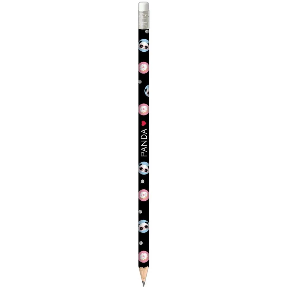 Lapis Preto Redondo Panda C/Borracha (S) Tilibra (Cx.c/72) - imagem 7