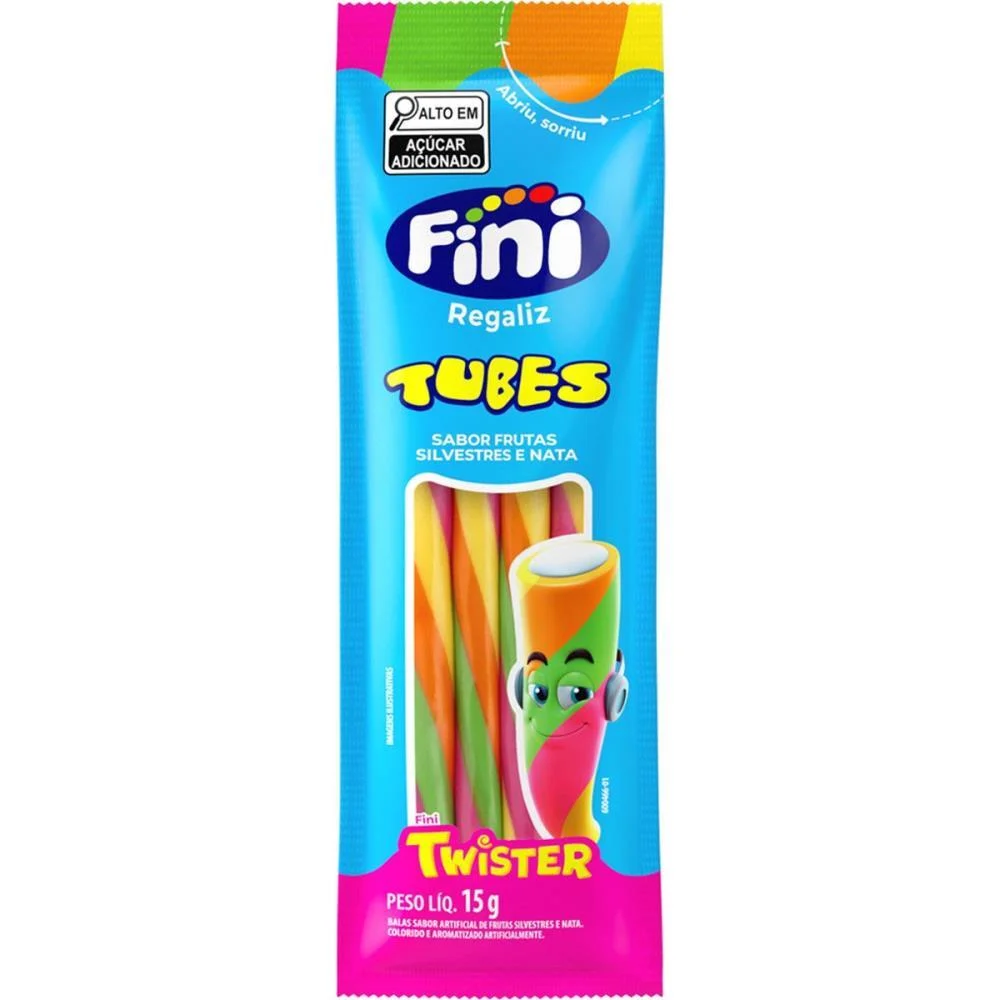 Doce Tubes Twister 15G. Fini C/ 12 Unidades - imagem 4