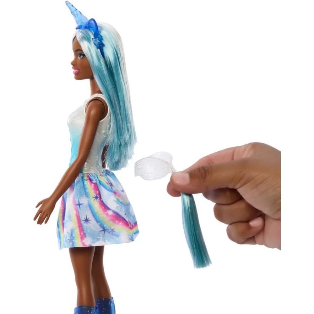 Barbie Fantasy Boneca Unicornio Azul Mattel - imagem 4