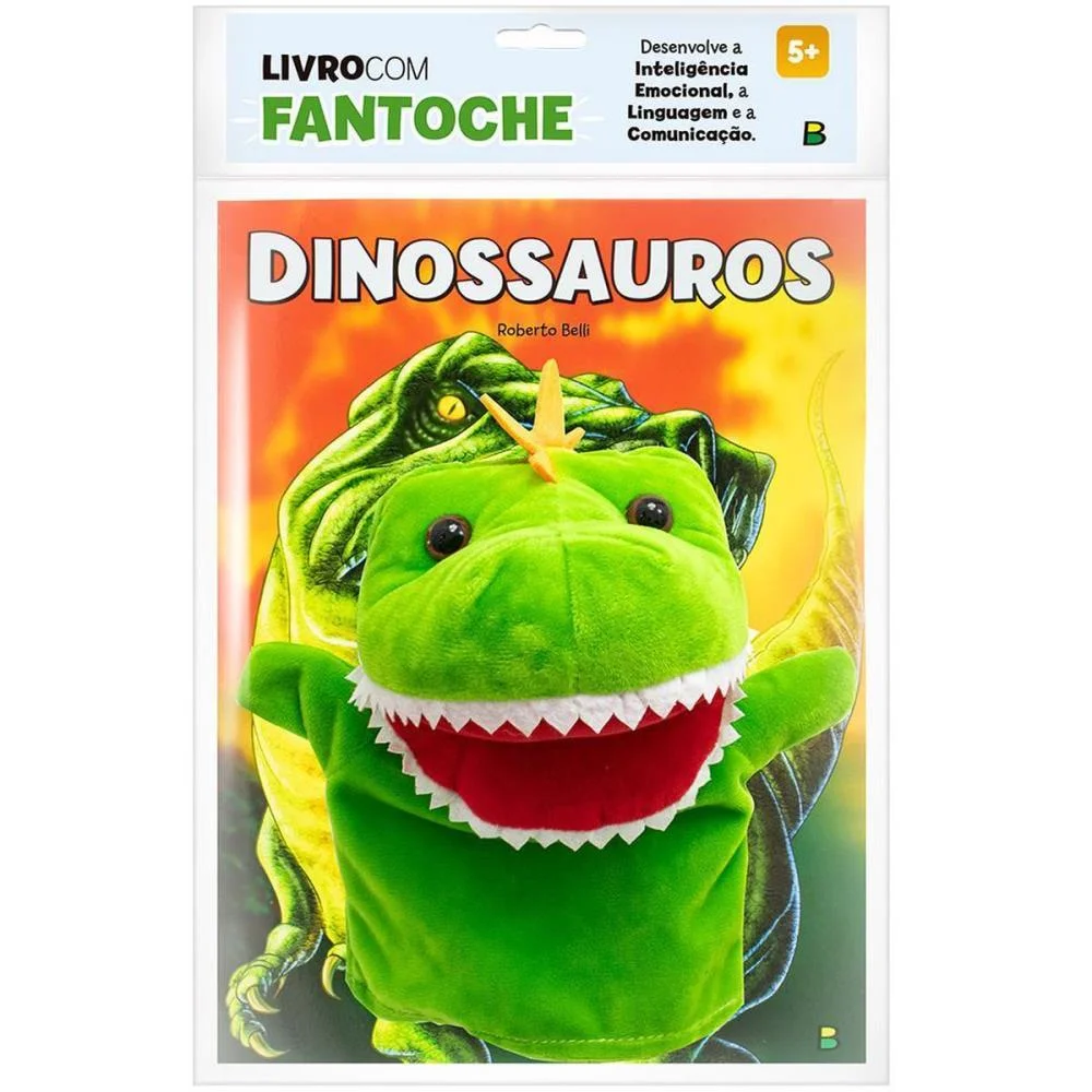 Livro Brinquedo Ilustrado Fantoche Dinossauros 16Pag Todolivro - imagem 2