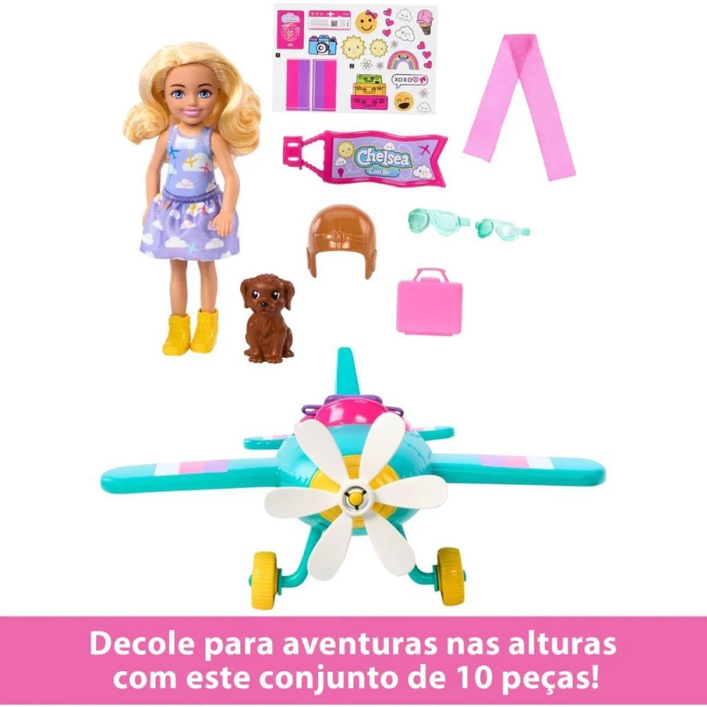 Barbie Family Chelsea Cj. Piloto De Avião Mattel - imagem 4