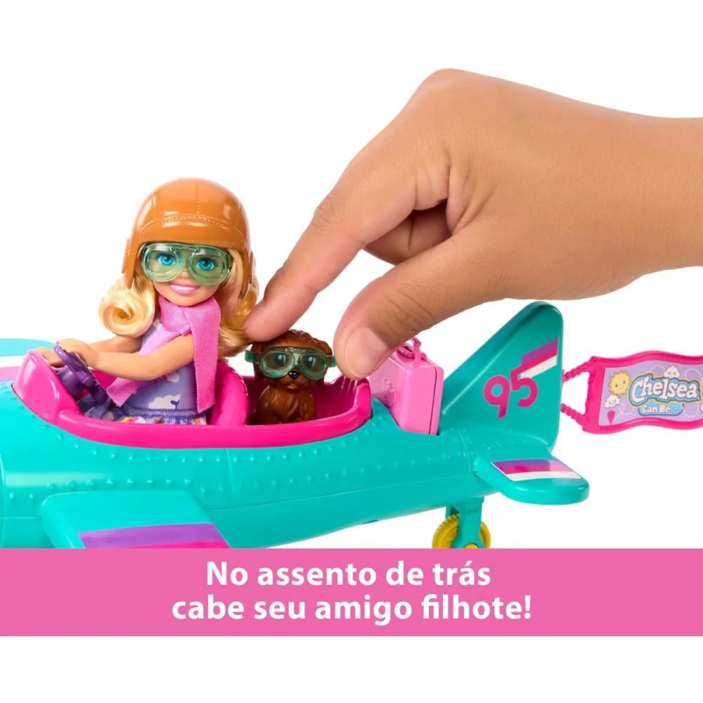 Barbie Family Chelsea Cj. Piloto De Avião Mattel - imagem 6