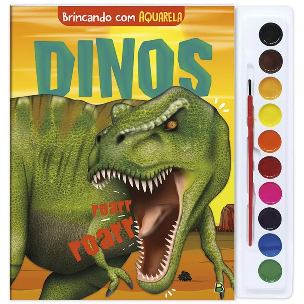Livro Aquarela Dinos 28X27Cm 16Pag Todolivro - imagem 2