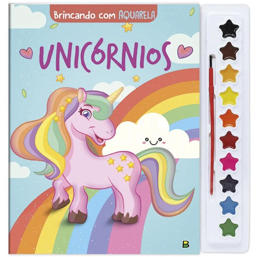 Livro Aquarela Unicornios 28X27Cm 16Pag. Todolivro - imagem 2