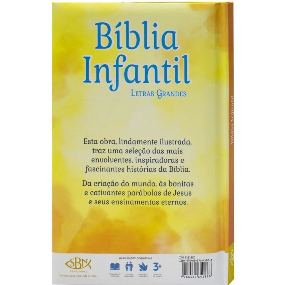 Livro Infantil Ilustrado Biblia Infantil Letras Gr 112P Todolivro - imagem 5