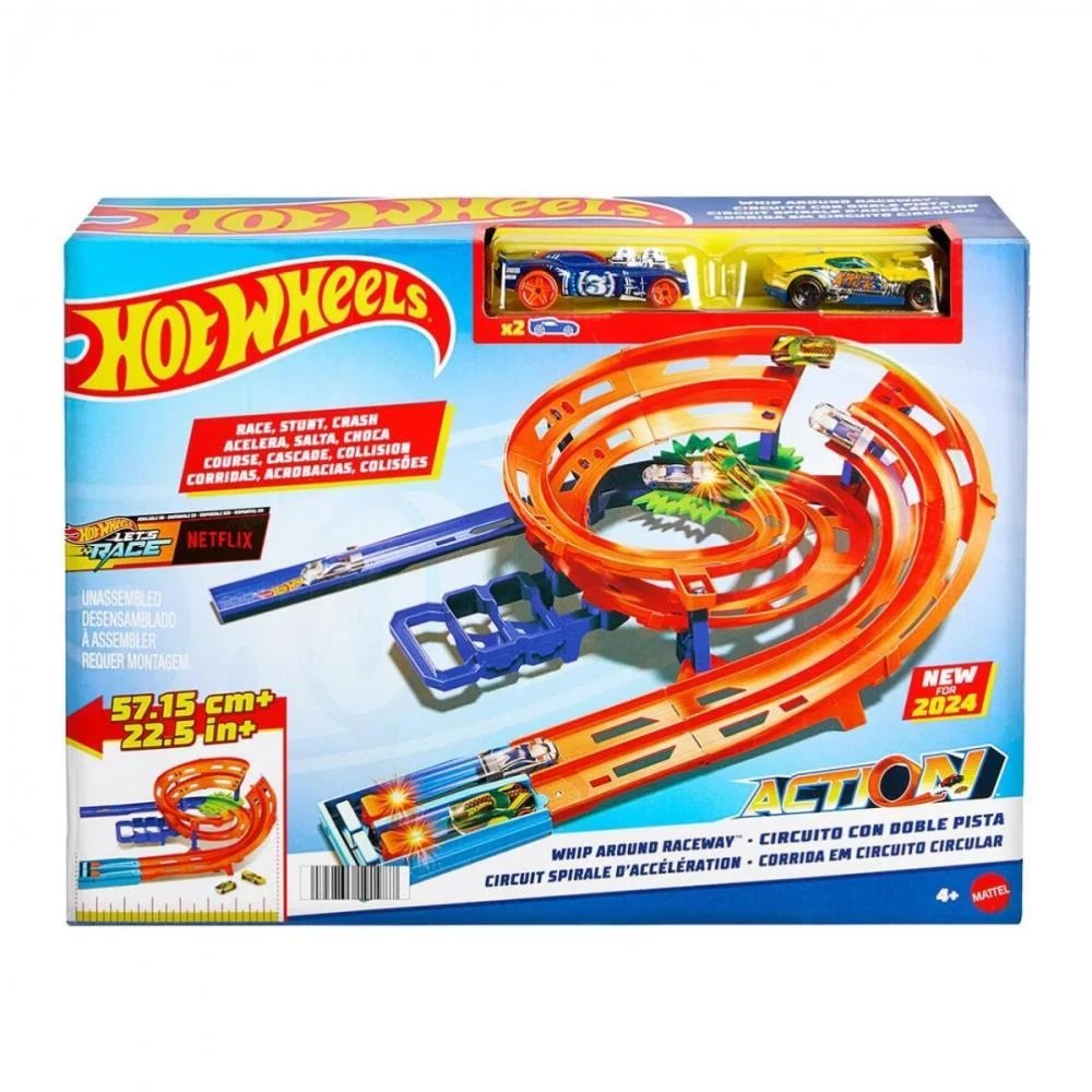 Hot Wheels Pista Action Circuito Giro Veloz Mattel - imagem 7