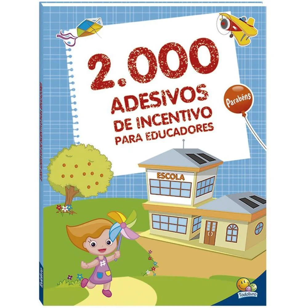 Livro Com Adesivos Incentivo Educadores C/2000 Todolivro - imagem 2