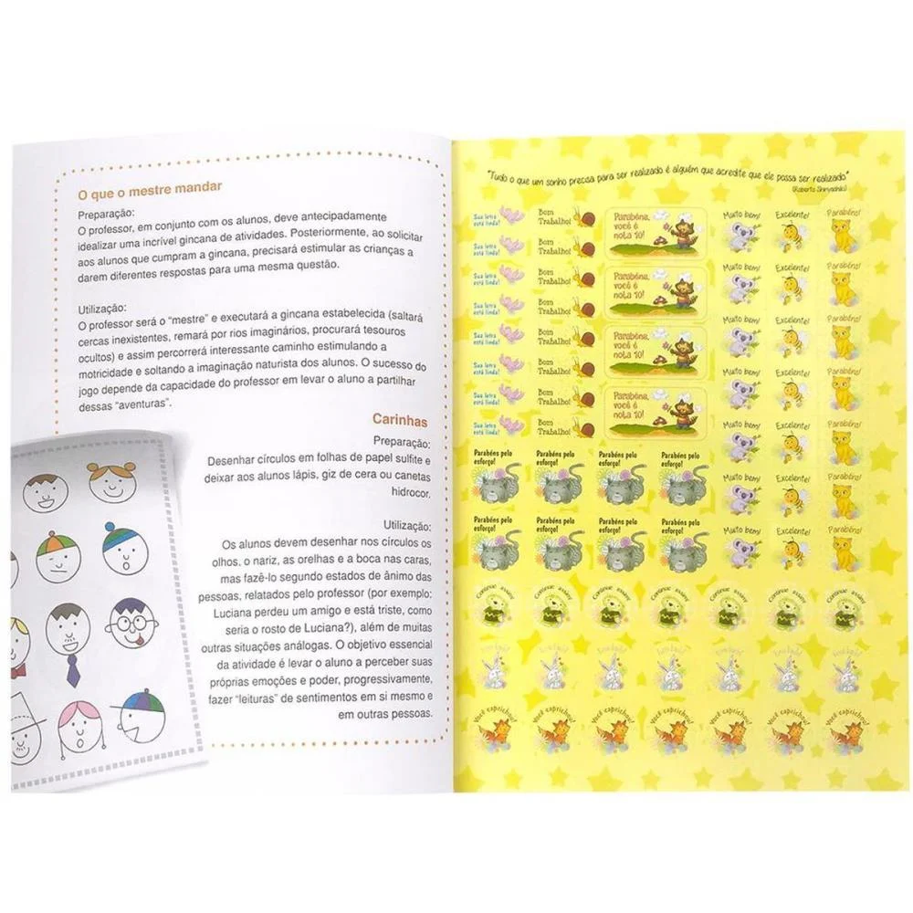 Livro Com Adesivos Incentivo Educadores C/2000 Todolivro - imagem 4