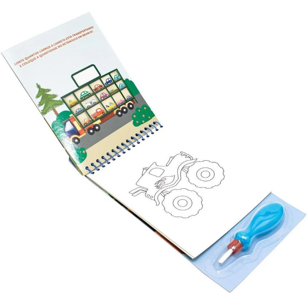 Livro Aquabook Carros 27,6X13,6Cm 10Pag Todolivro - imagem 3