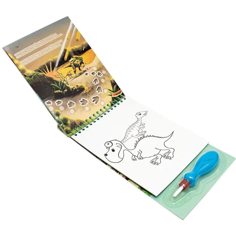 Livro Aquabook Dinossauro 27,6X13,6Cm 10Pag Todolivro - imagem 4