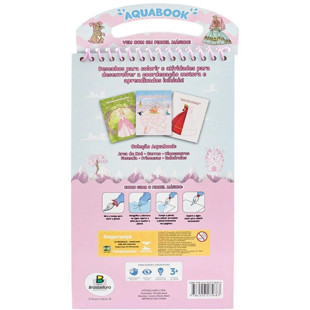 Livro Aquabook Princesas 27,6X13,6Cm 10Pag Todolivro - imagem 4