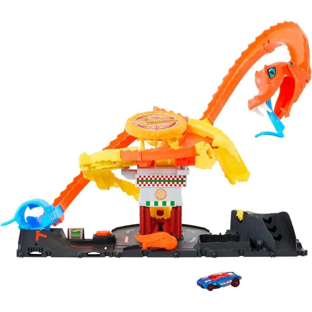 Hot Wheels Pista City Ataque De Cobra Vs Pizzaria Mattel - imagem 3