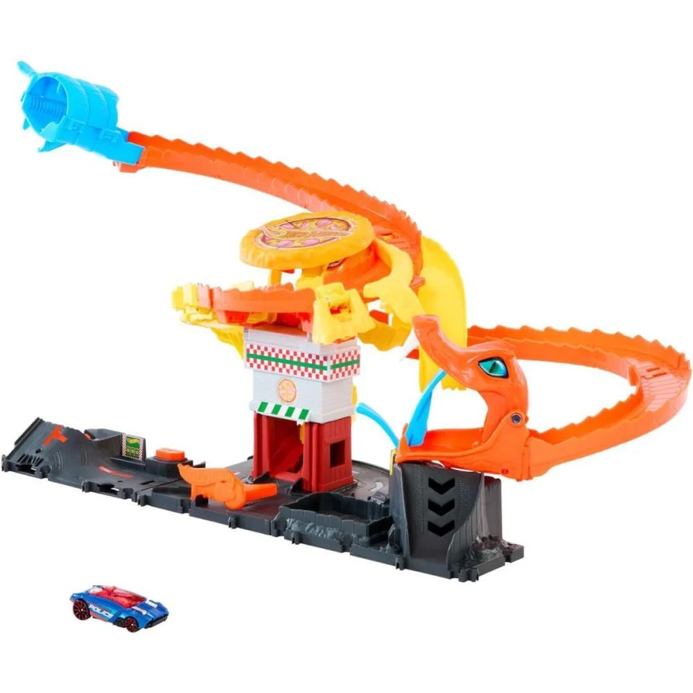 Hot Wheels Pista City Ataque De Cobra Vs Pizzaria Mattel - imagem 4