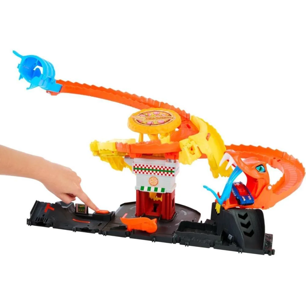 Hot Wheels Pista City Ataque De Cobra Vs Pizzaria Mattel - imagem 5