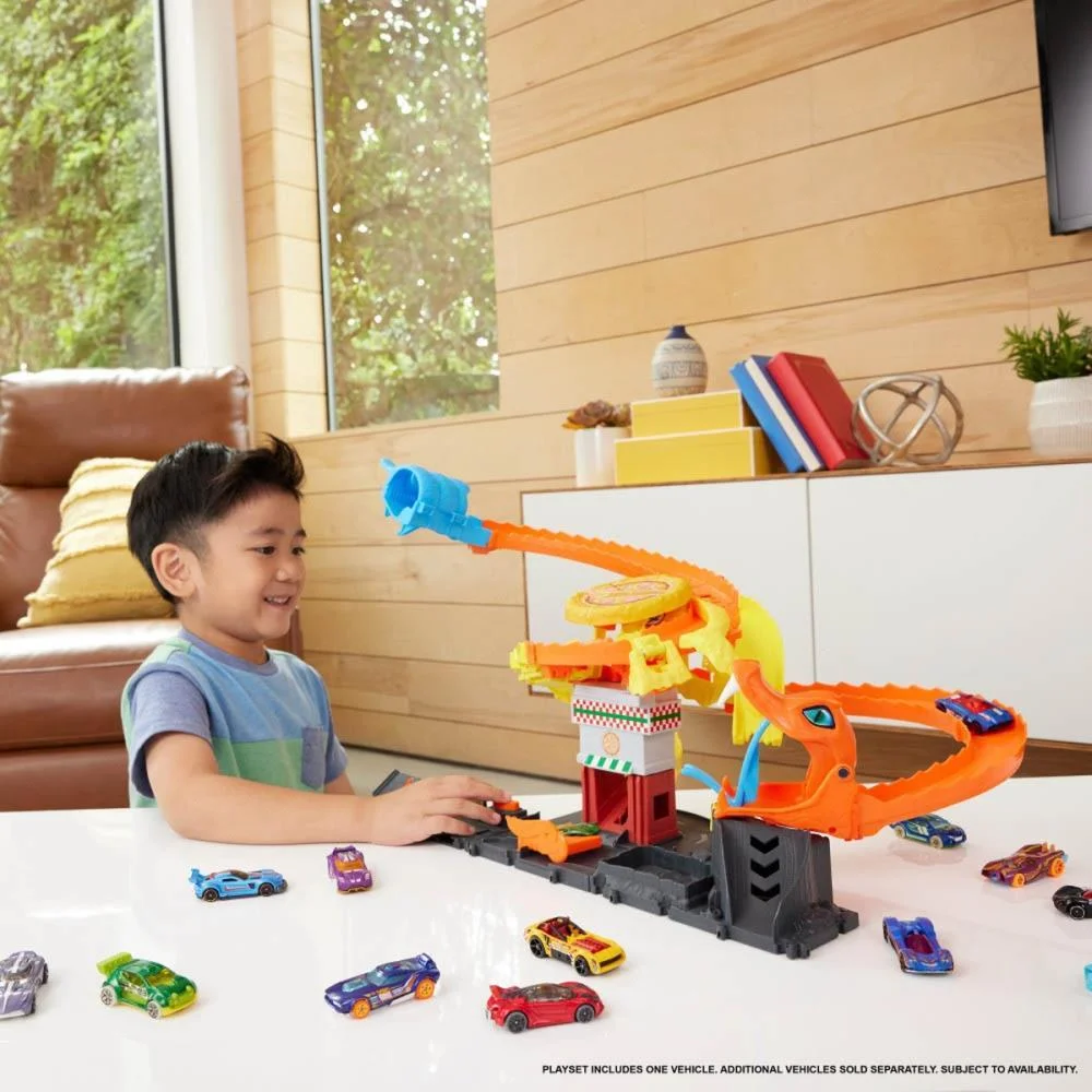 Hot Wheels Pista City Ataque De Cobra Vs Pizzaria Mattel - imagem 8