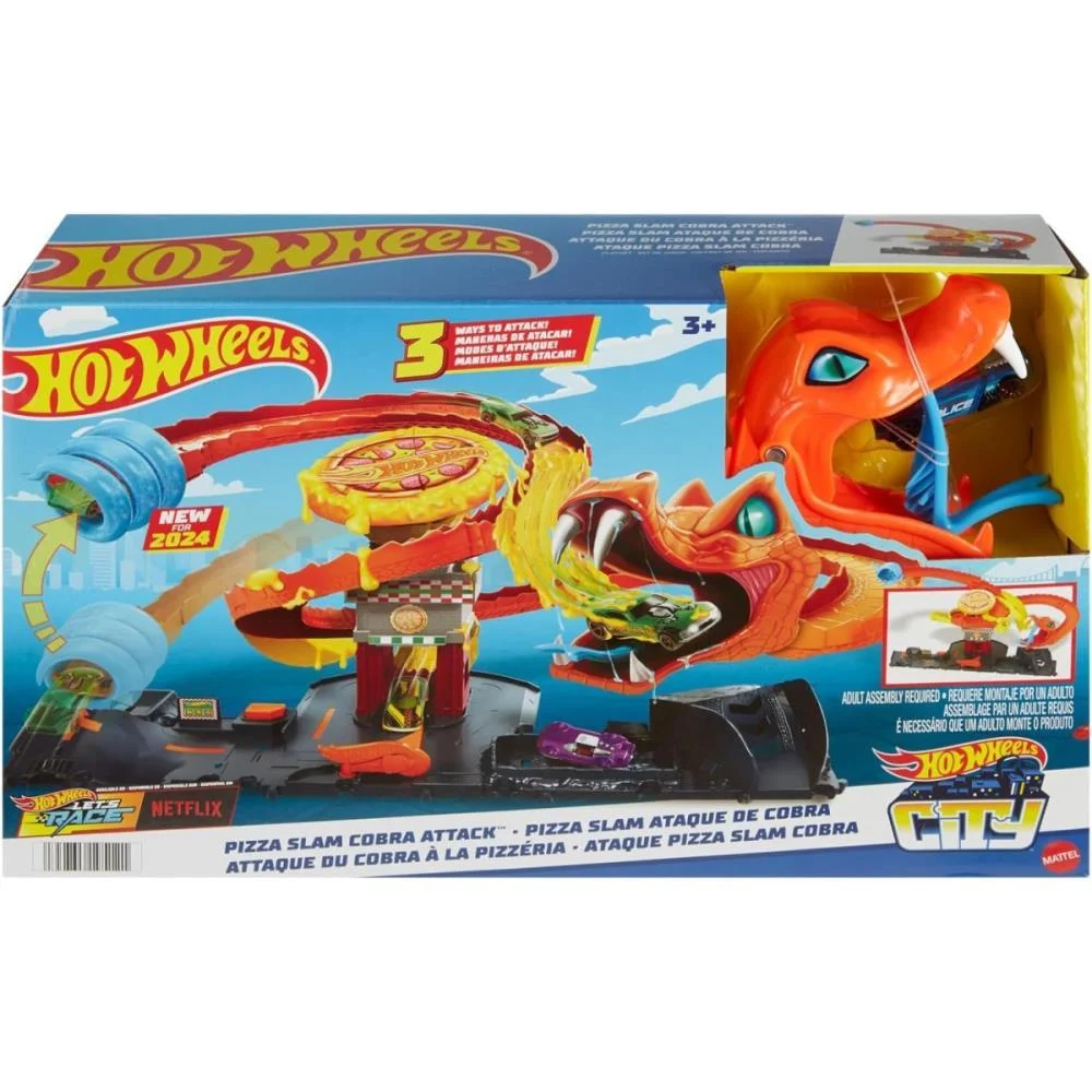 Hot Wheels Pista City Ataque De Cobra Vs Pizzaria Mattel - imagem 9