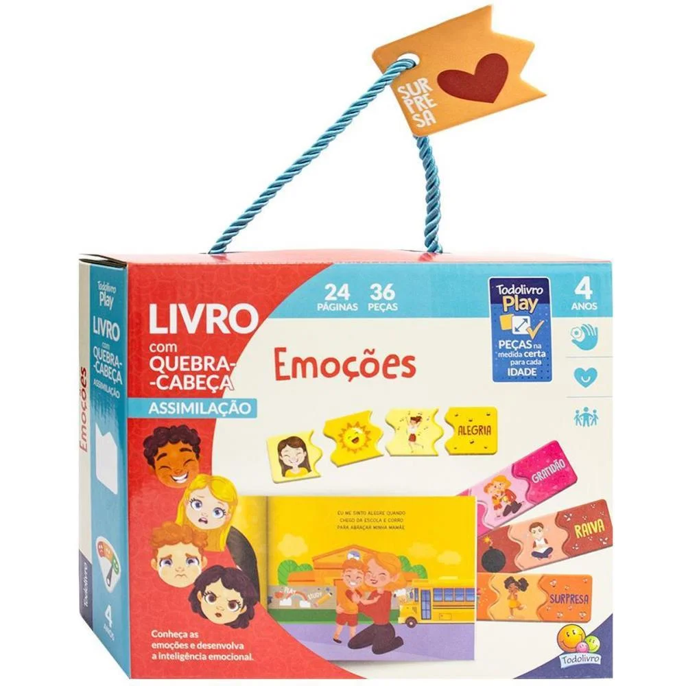 Livro De Atividades Todolivro Play Q.c Emocoes Box Todolivro (Unidade) - imagem 3