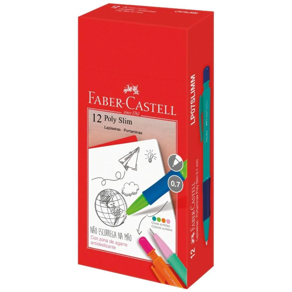 Lapiseira 0.7Mm Poly Slim Mix (S) Faber-Castell (Cx.c/12) - imagem 4